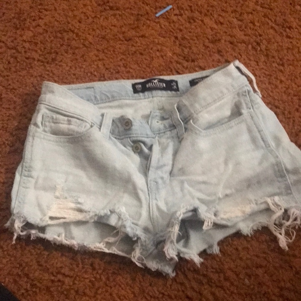 Hollister light wash shorts